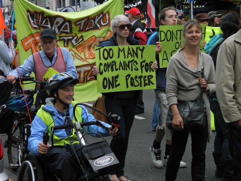 Julia D; Protest Asset Sales on Queen Street